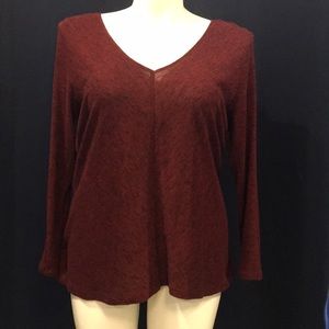 Massimo Ladies XL red and black top